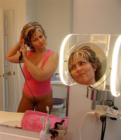 Hot Milf in the Mirror