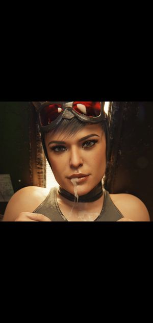 Cumshot catwoman
