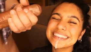 Happily catching nut