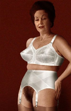 Gilf filling out this dangerous looking bra