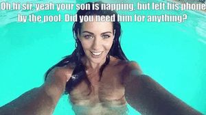 I guess my girlfriend forgot she was naked when answering my dad's call