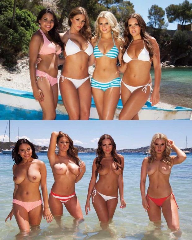 Lacey Banghard, Lucy Pinder, Emily O’Hara & Sabine Jemeljanova
