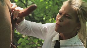 My little sister has a long way to go before she'll take a cock deep down her throat