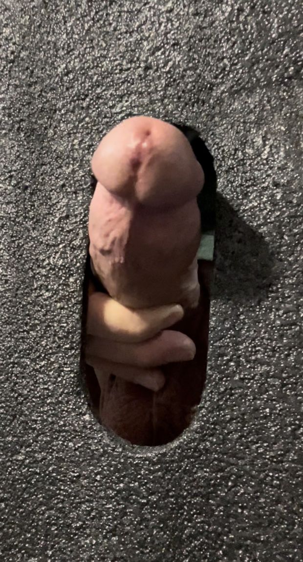 poking through the gloryhole