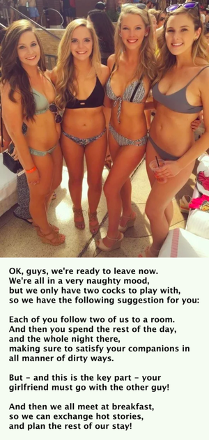 When we got home, I spent every night for a week "punishing" Lena for her "infidelity"!