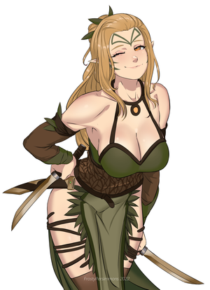 Wood Elf Wardancer babe