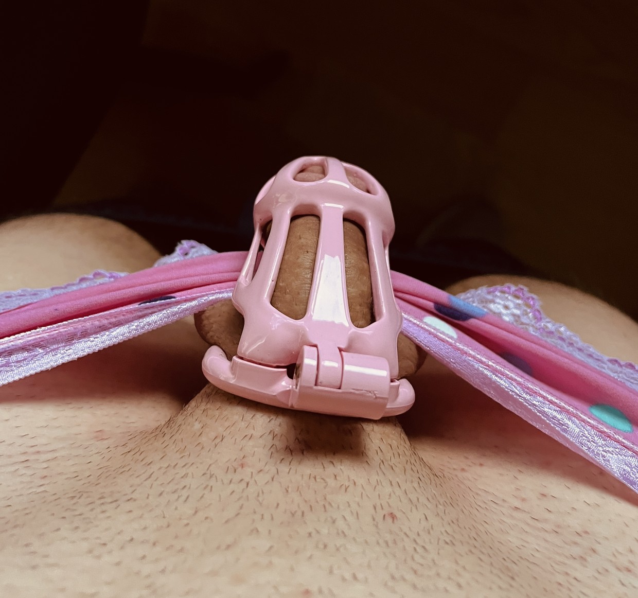 My little clitty is so cute all locked up