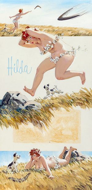 Chubby pin up Hilda