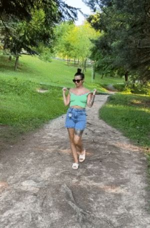 Amy May public flashing