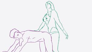 Strapon anal cartoon