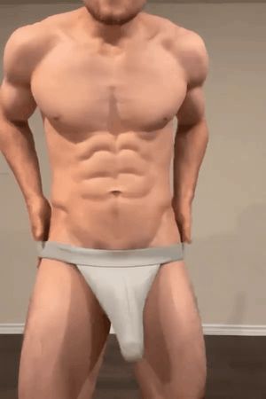 Showing off a massive schlong