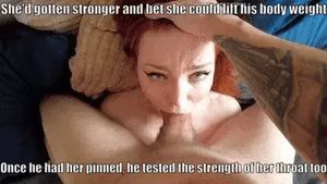 Unfortunately, no matter how strong she got, being held down always made her pussy wet