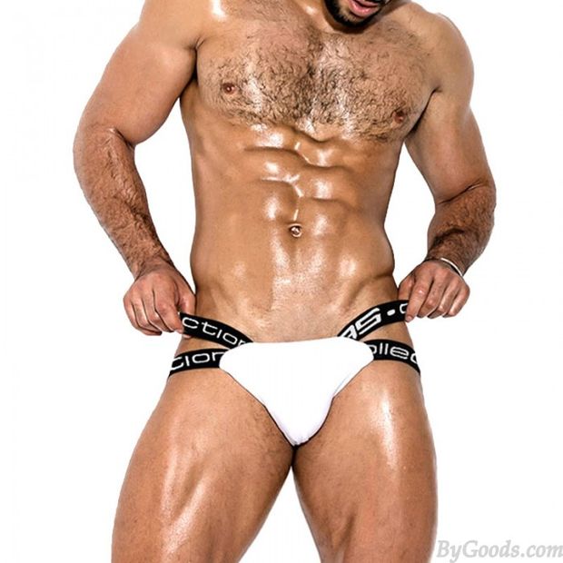 Sexy Double Belts Pure Cotton Bulge Pouch Thongs Support Gay Jockstraps Sissy Underwear Lingerie Mens Underpants Briefs G-string Thong