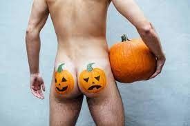 Kiss his pumpkins.