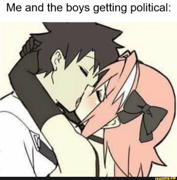 Discussing politics
