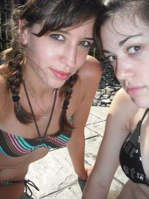 Sexy lil teen slut cocktease Emily Fink and slutty kike slut Erica Greenburg