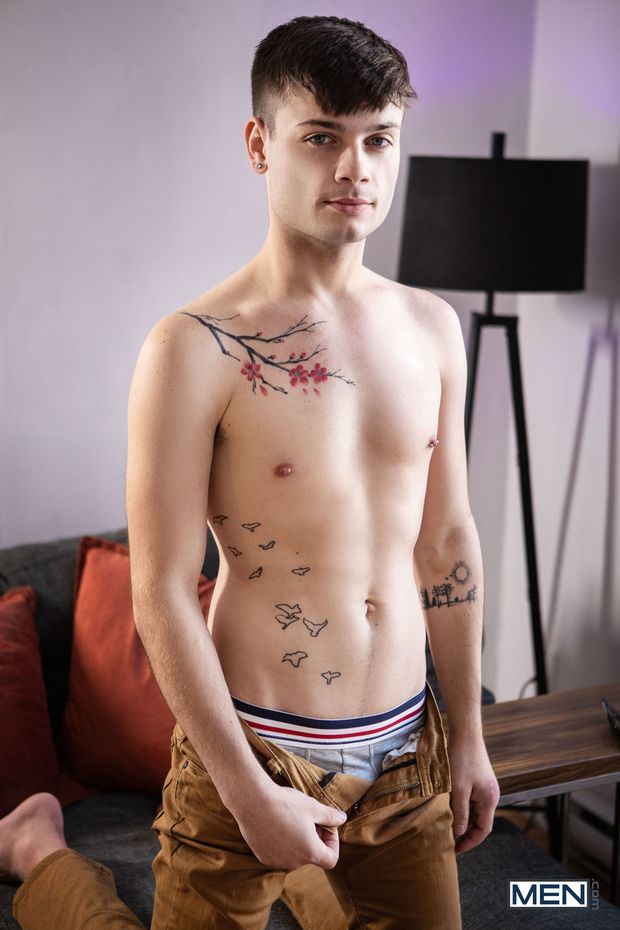 Twink with flowers