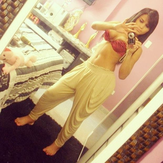 Bruna Butterfly selfie