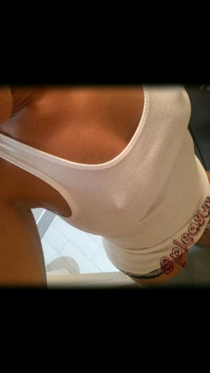 white t-shirt and nipples