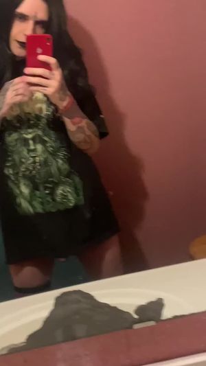 Trans flashing her cock