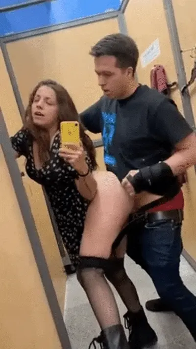 Changing room fucking selfie