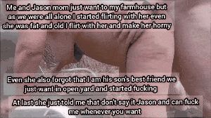 At farmhouse with friends mom