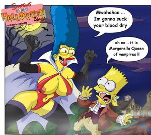Vampire Marge wants to suck Bart