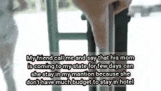 Friends mom on my mantion