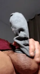 There was a hard fuckin knob in my sock damn