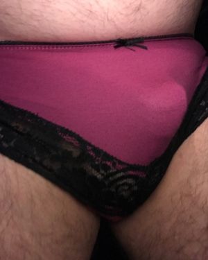 Luv my sissy lace pink panties
