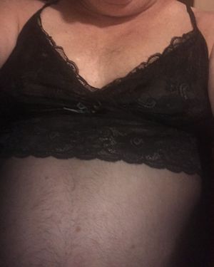 Luv the feel of sheer lingerie