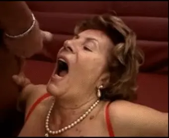 Older woman receives her reward after a perfect blowjob.