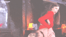 Buffy Summers cannot get enough of Cordelia Chase's round plum ass - fake porn G/G gif!