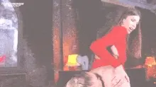 Buffy Summers cannot get enough of Cordelia Chase's round plum ass - fake porn G/G gif!