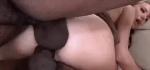 Haley Reed getting her sweet asshole and pussy stuffed full of black cock
