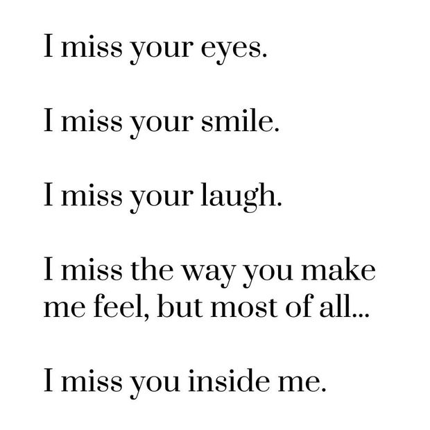 i miss you