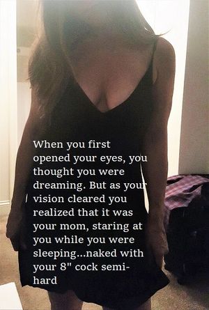 Mom was staring at your cock