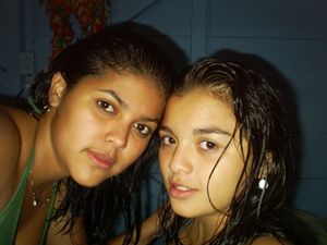 Slutty Latina teenslut cockteases Jessica Aguilar & Mariela Garcia