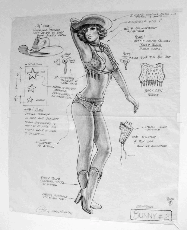 Cynthia Wood outfit art