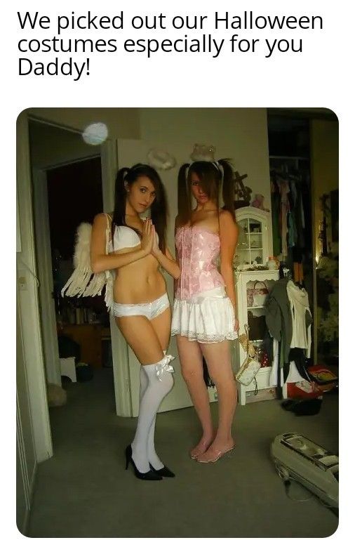 Daughters picked out costumes for Daddy