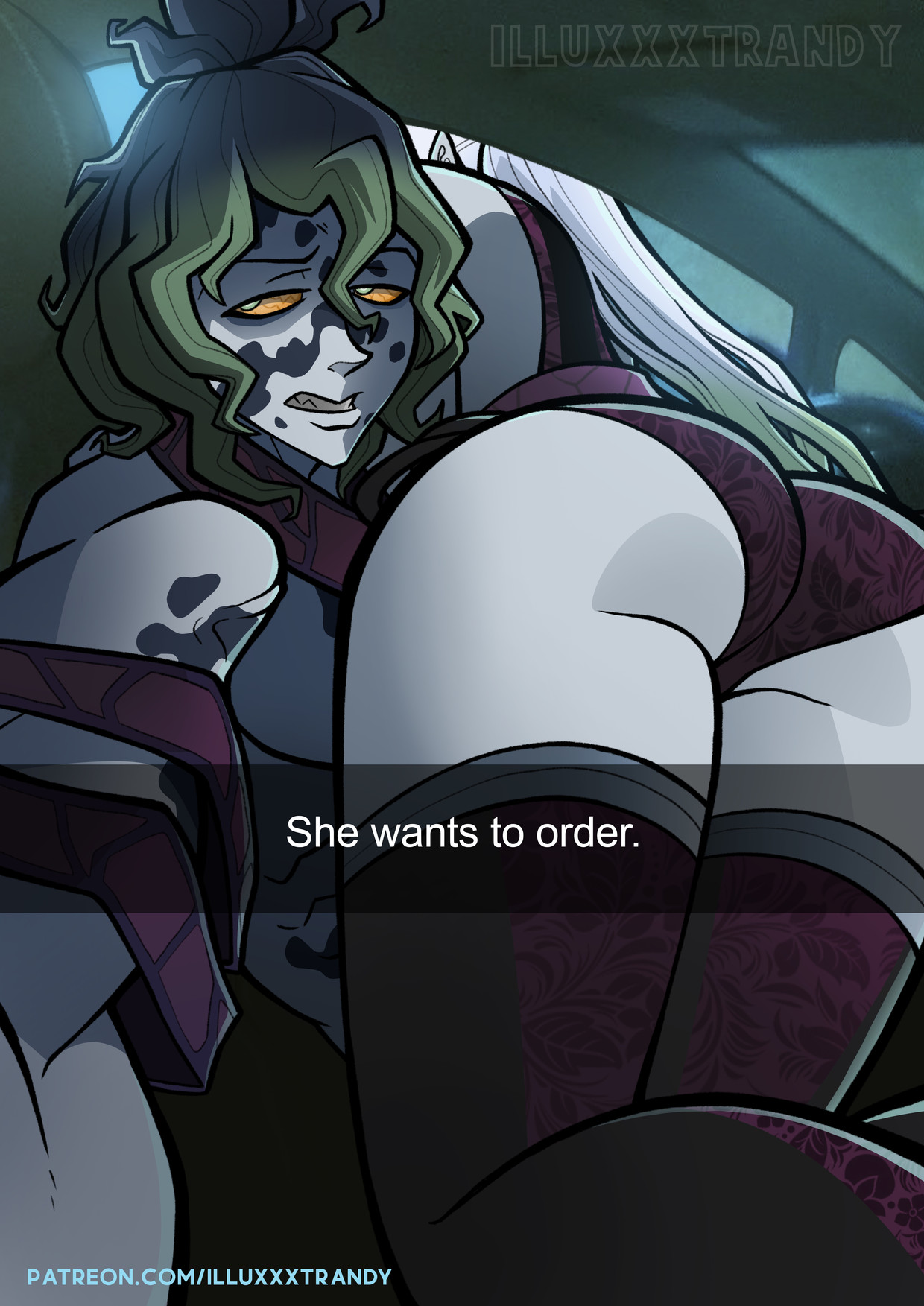 The bitch wants to order