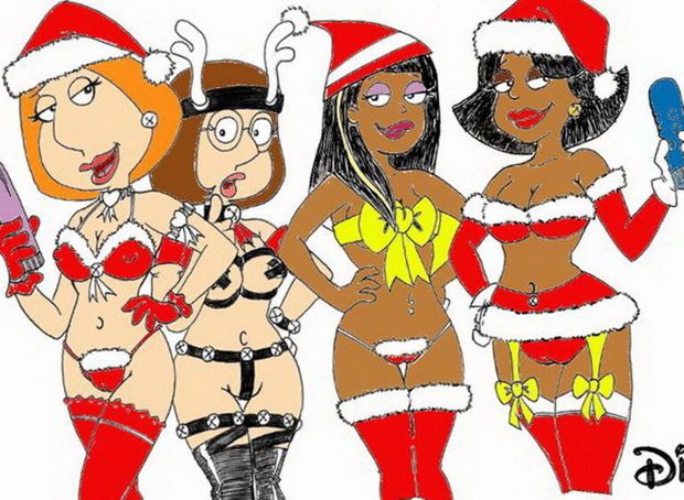 Donna, Roberta with Lois and Meg, Family Guy dream team
