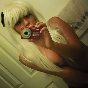 Beautiful blonde Asian Nihoe big tits selfie