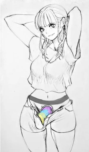 She got new underwear and she didn’t tell you it was a harness