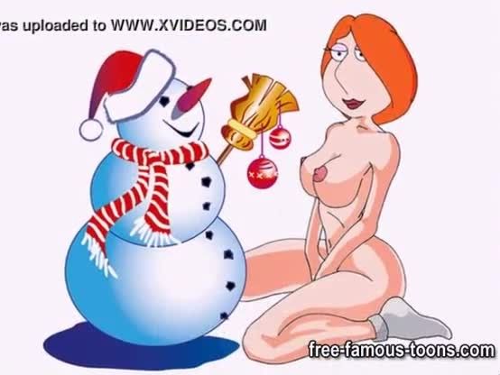 Lois and snowman