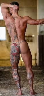 Inked in thong
