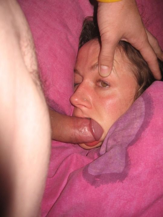 Putting my dick in moms mouth while she sleeps