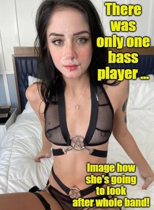 She likes the band... very much