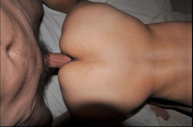 Drilling her ass from behind