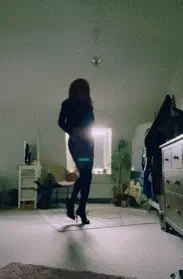 Walk in high heels